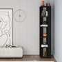 Hanah Home Nati Corner - Estantería de Madera Negra